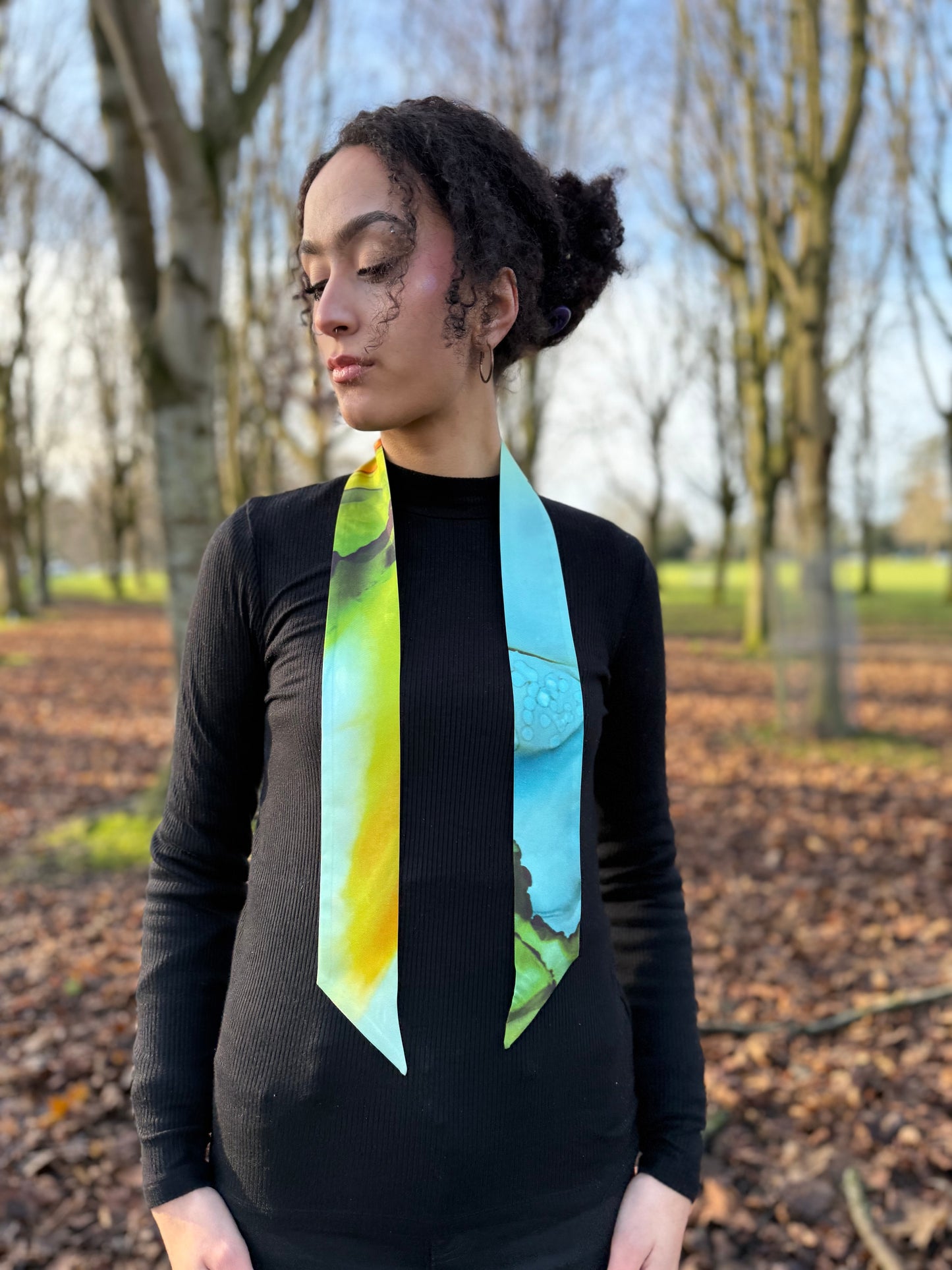 Product-Silk Twilly- Colour My World