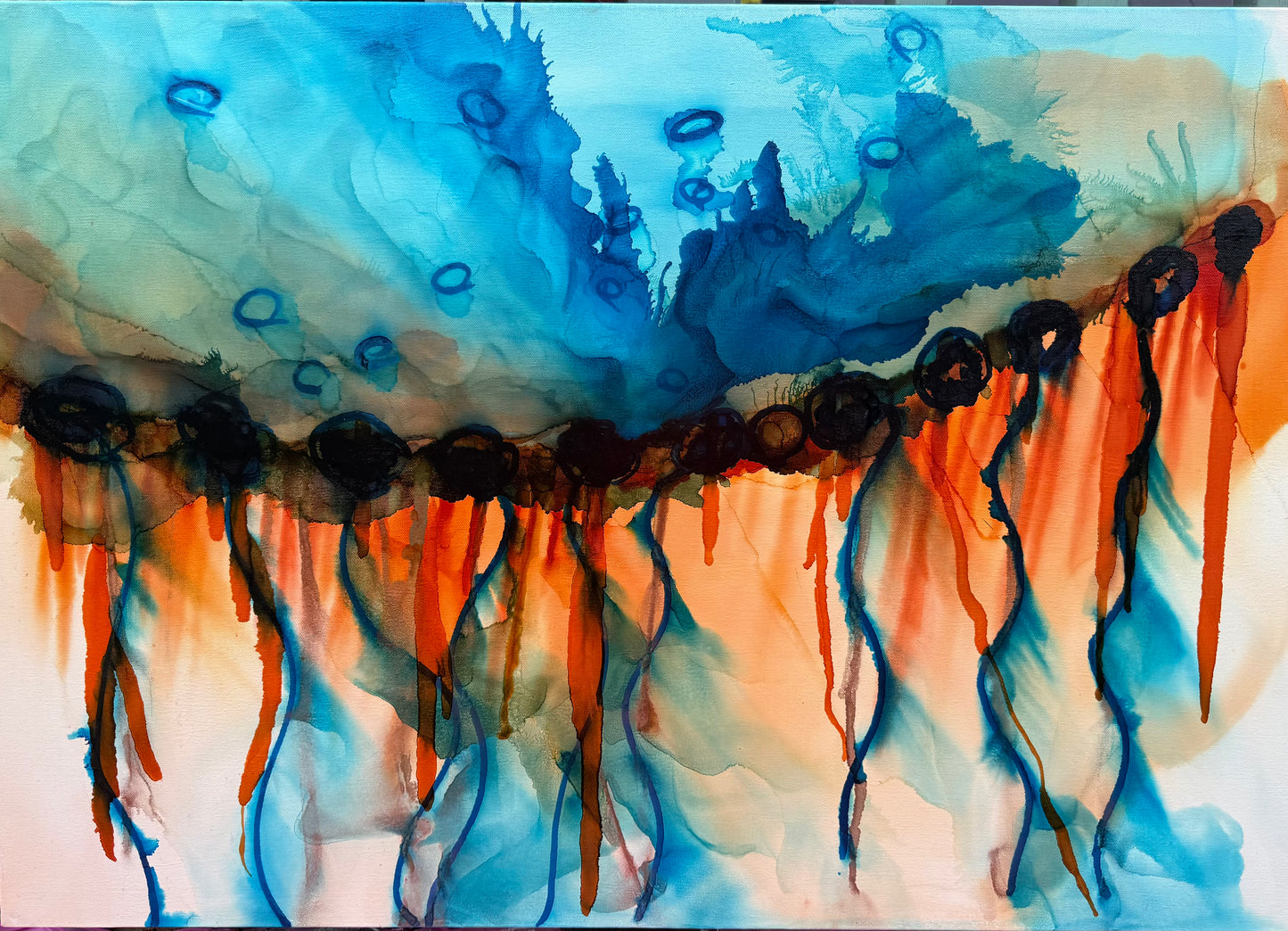 When the sky fell into the land