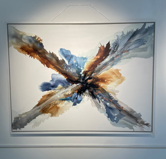 Original Art-Alcohol Ink-Beyond Boundaries