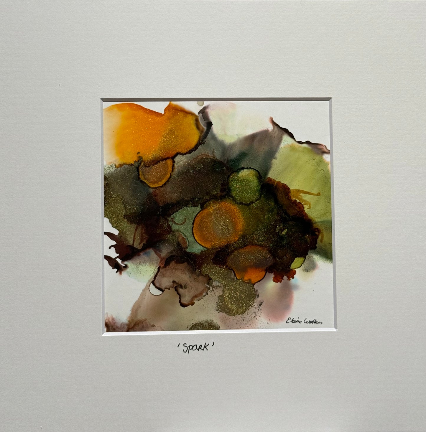 Original Art-Alcohol Ink-Series Sisterhood 'Spark'