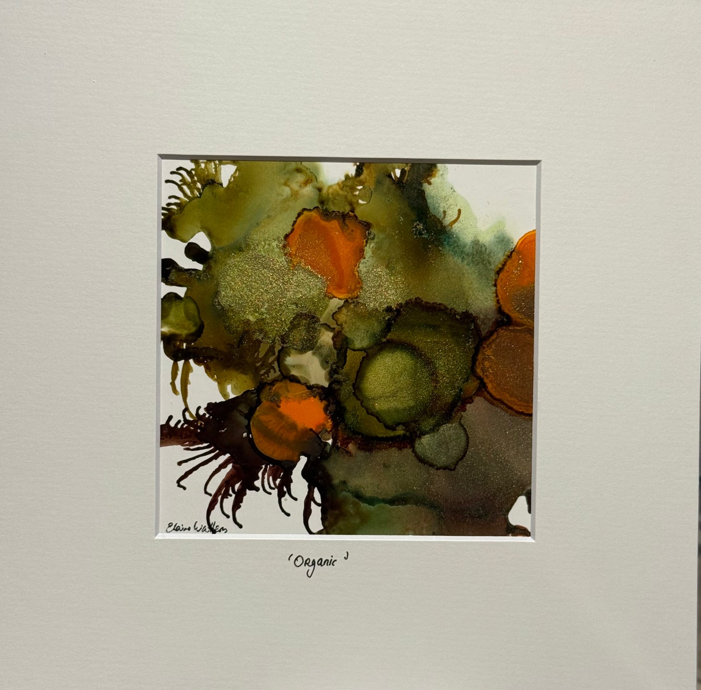 Original Art-Alcohol Ink-Series Sisterhood 'Organic'