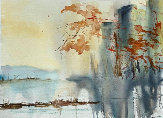 Watercolour - Oriental Leaves