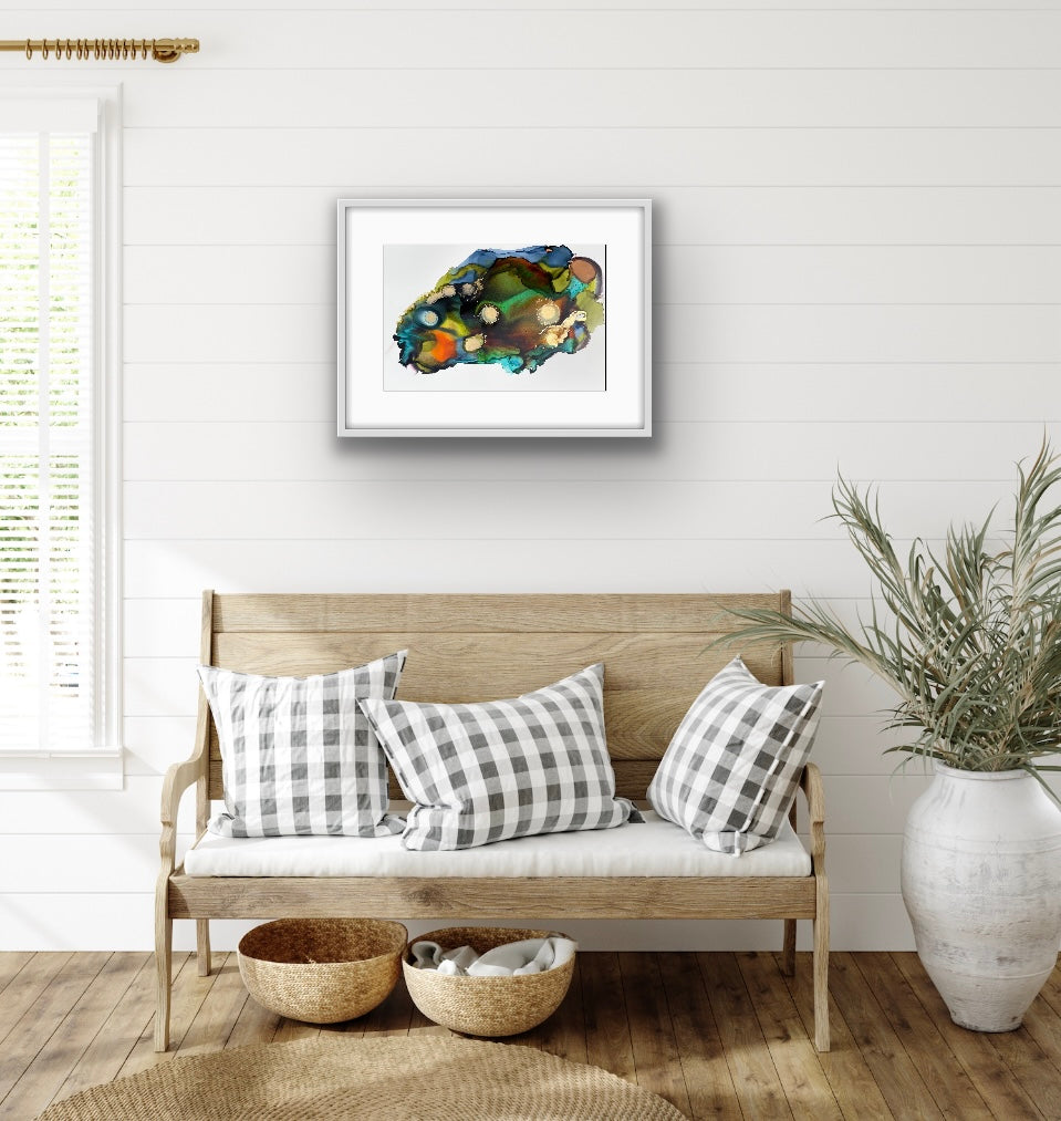 Alcohol Ink - The world spins madly on