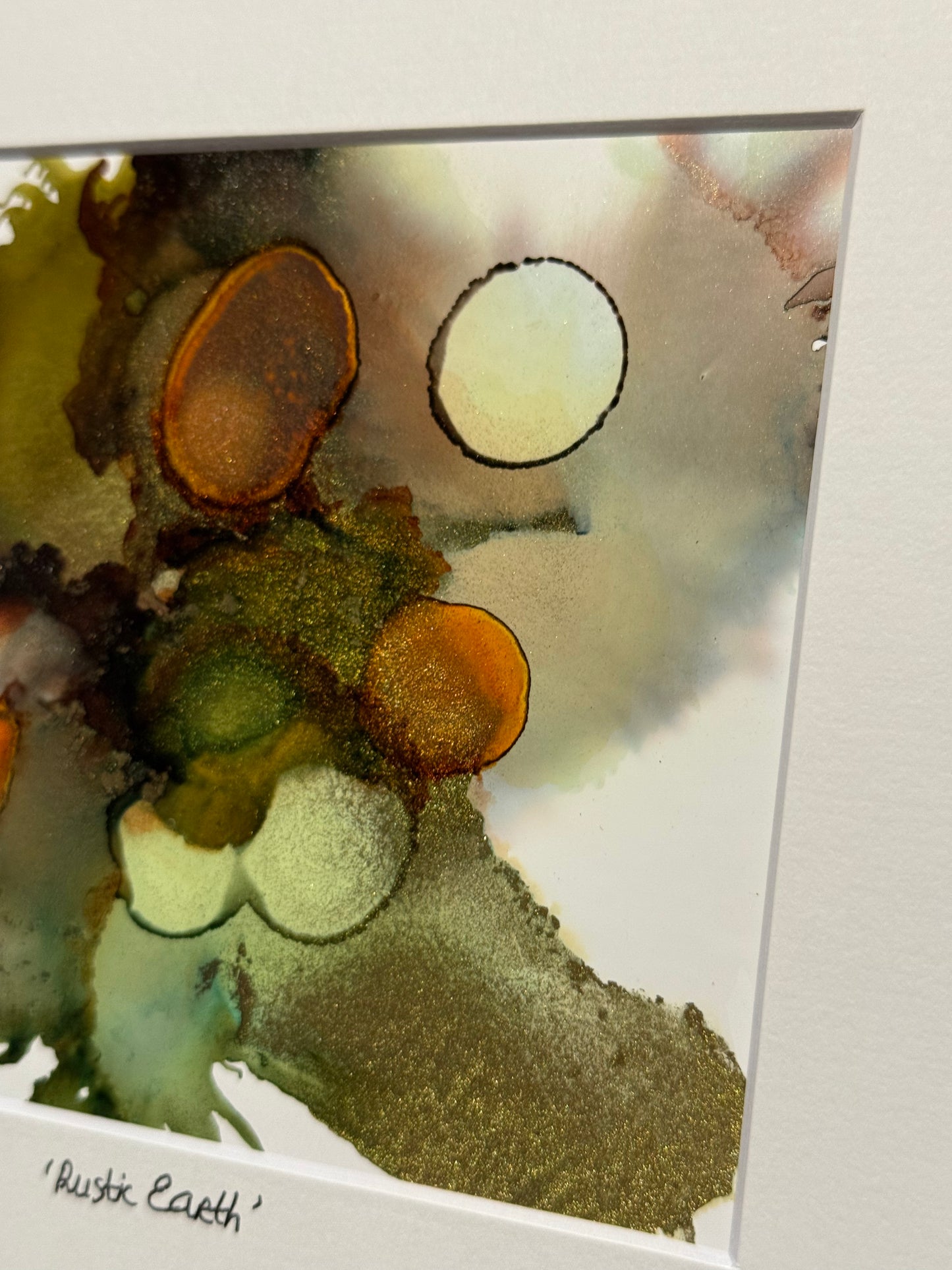 Original Art-Alcohol Ink-Series Sisterhood-'Rustic Earth'
