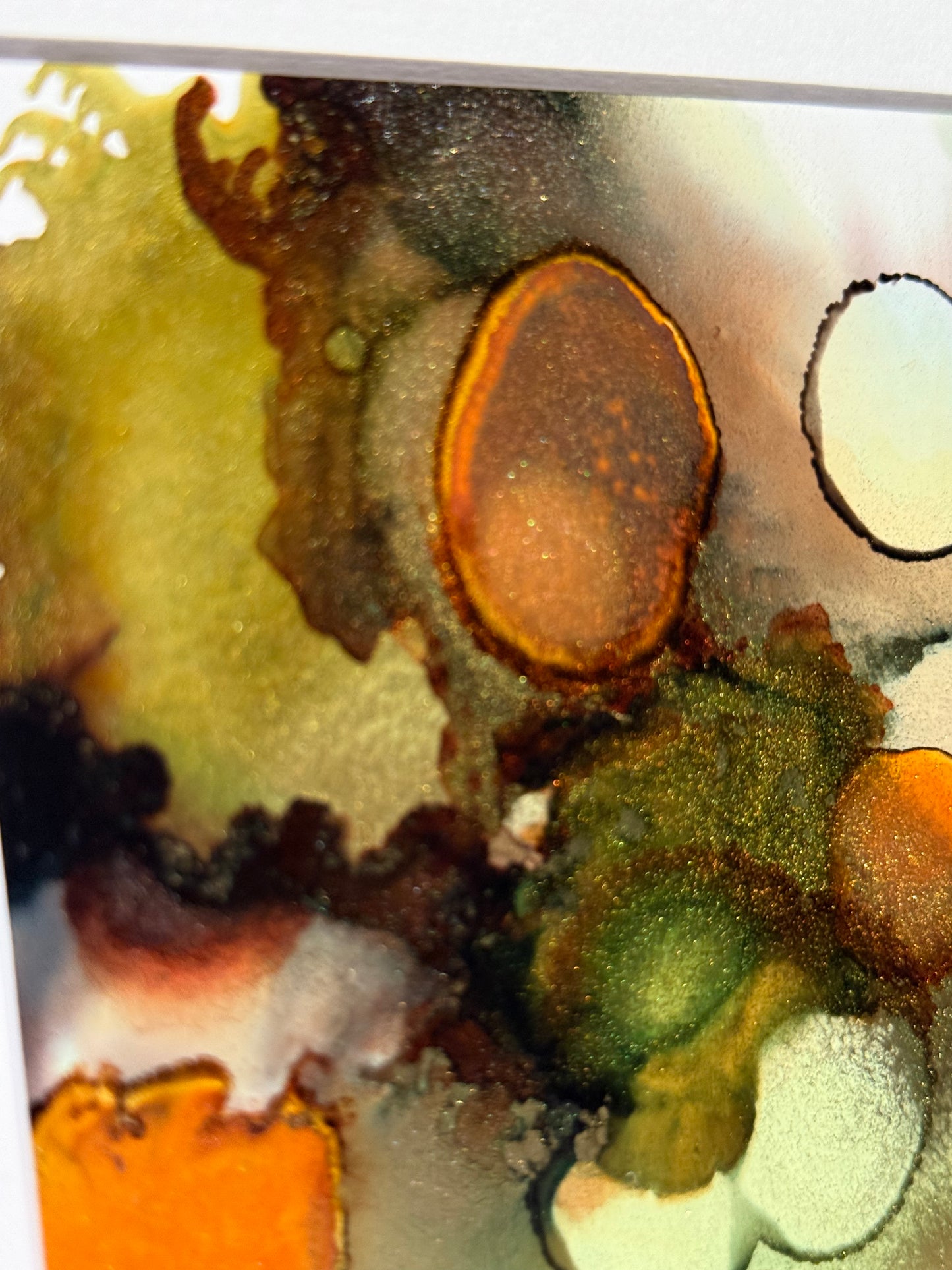Original Art-Alcohol Ink-Series Sisterhood-'Rustic Earth'