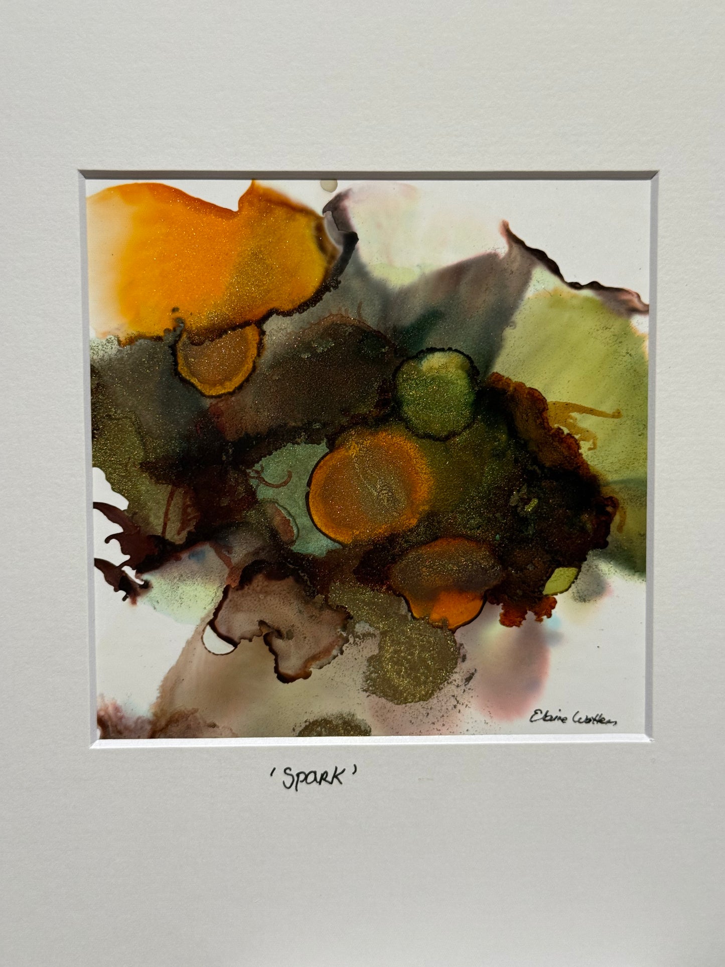 Original Art-Alcohol Ink-Series Sisterhood 'Spark'