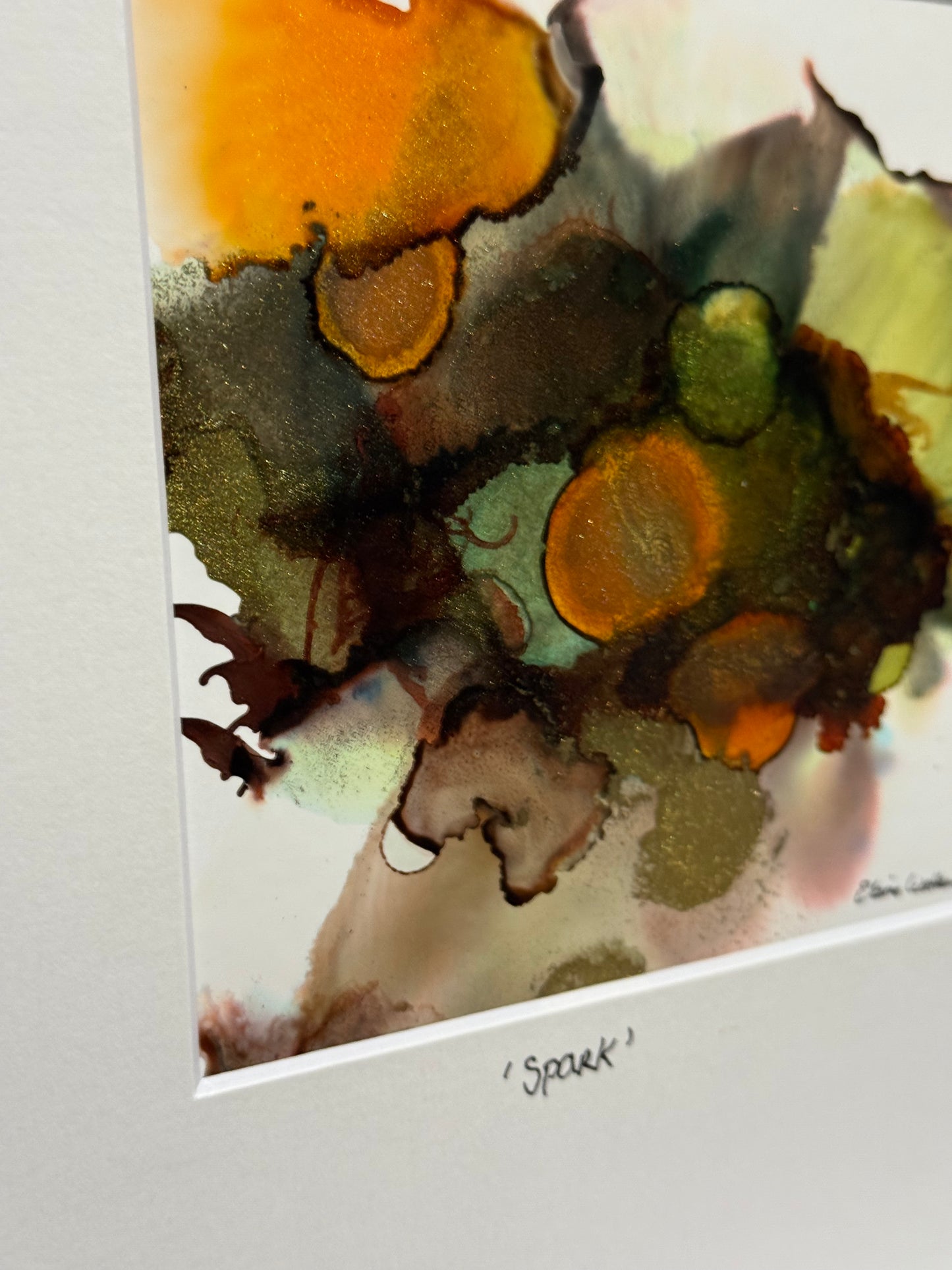 Original Art-Alcohol Ink-Series Sisterhood 'Spark'