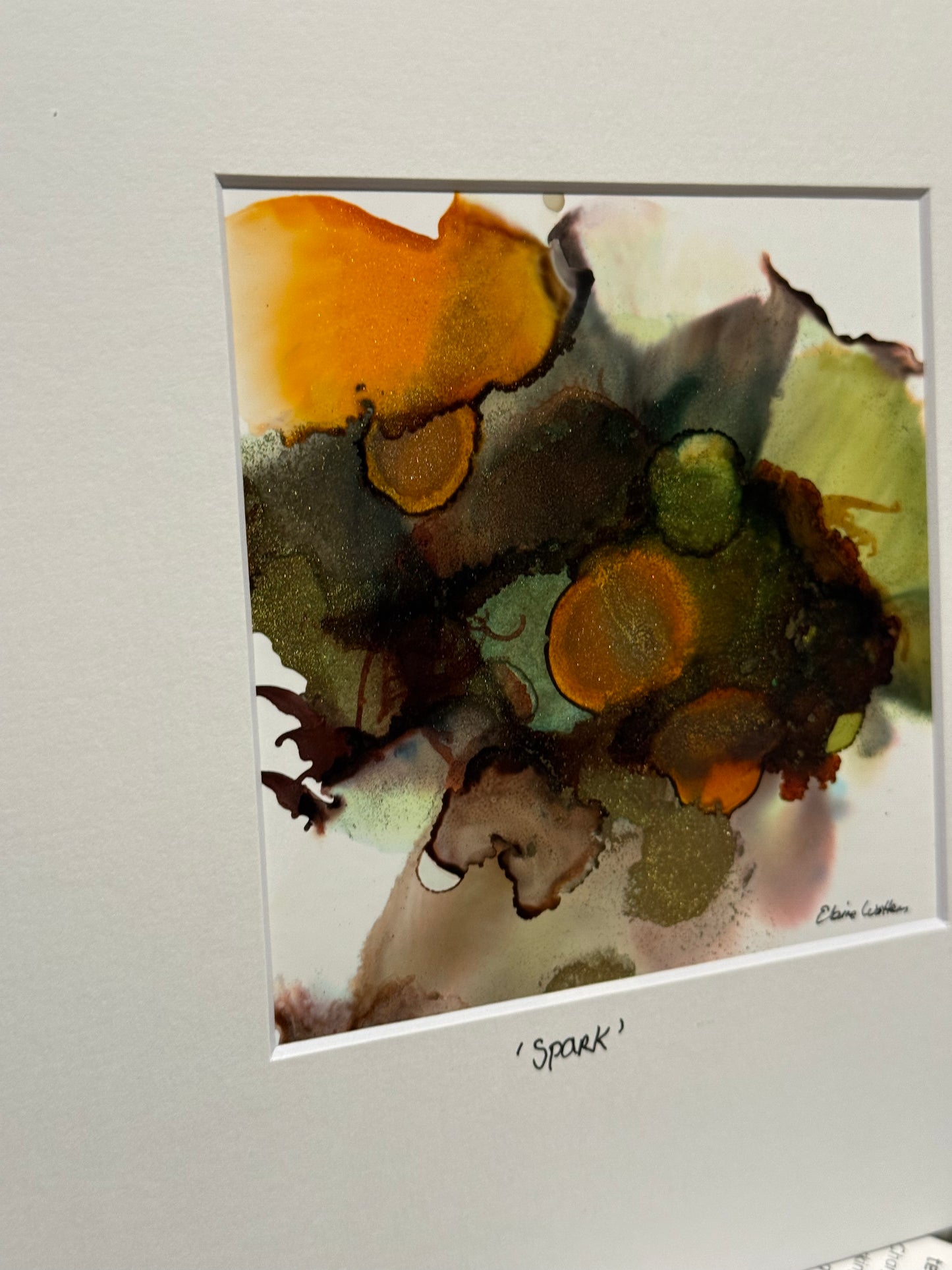 Original Art-Alcohol Ink-Series Sisterhood 'Spark'