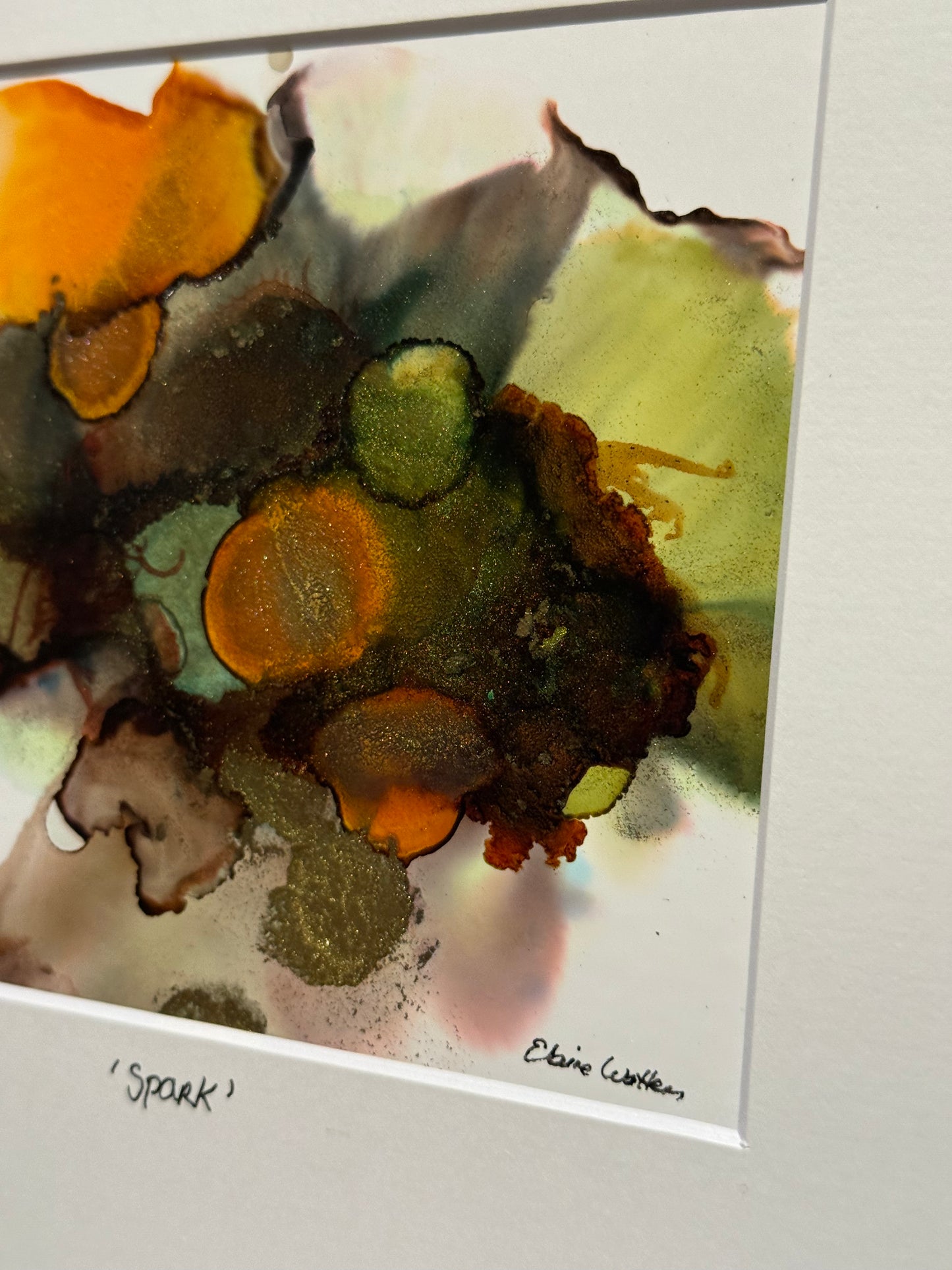 Original Art-Alcohol Ink-Series Sisterhood 'Spark'