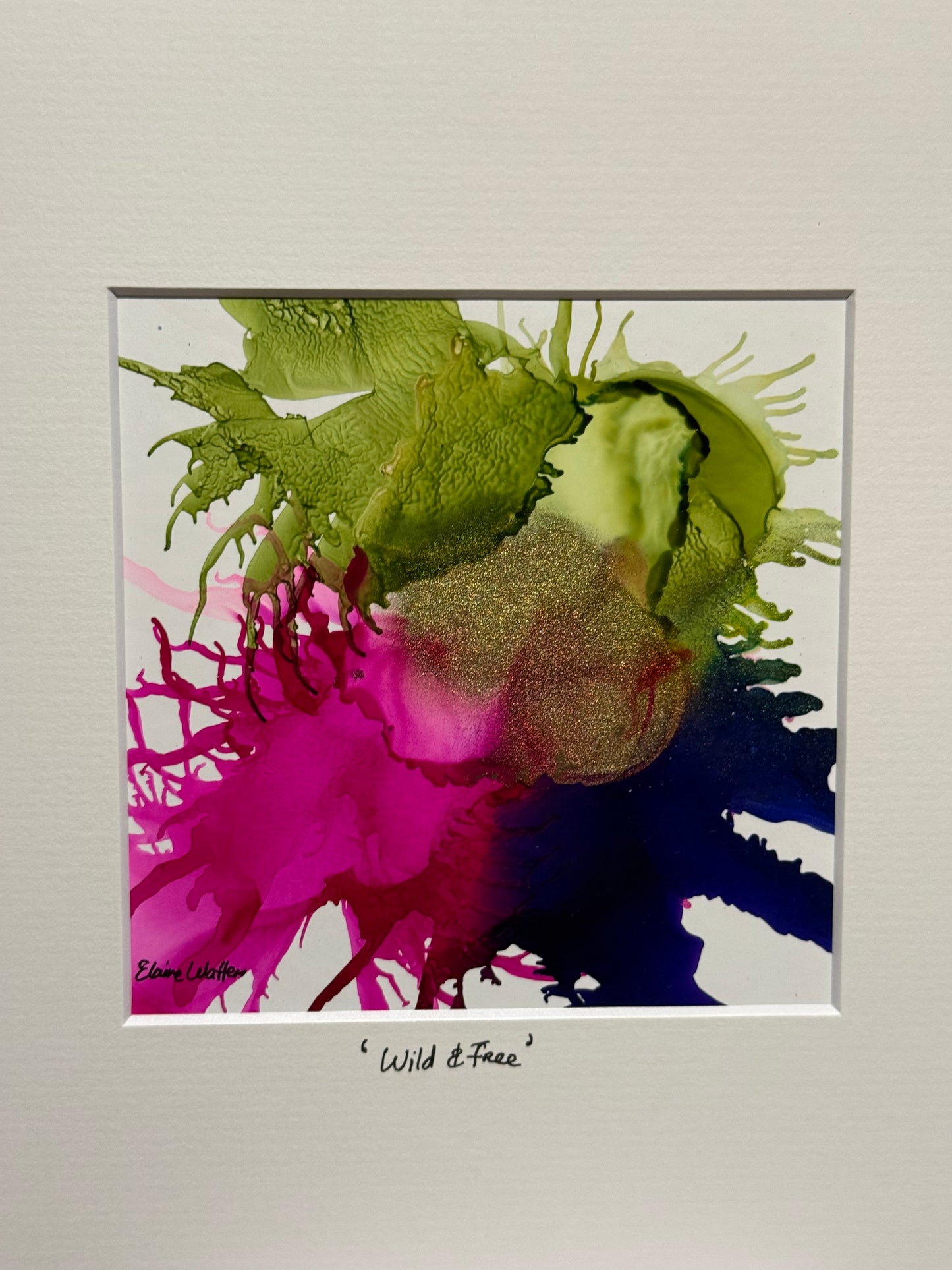 Original Ink-Alcohol Ink-Series Sisterhood-'Wild and Free'