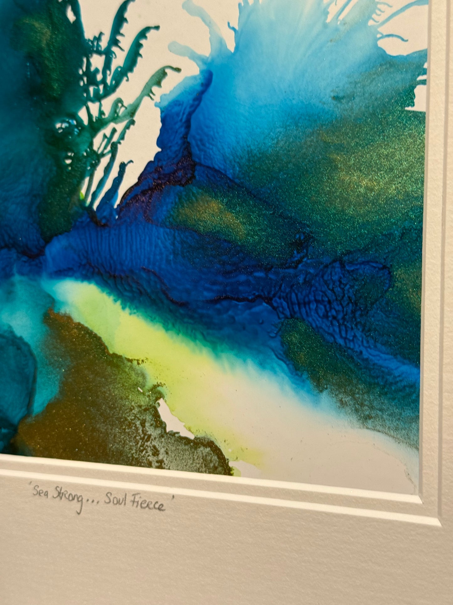 Original Ink-Alcohol Ink-Series Sisterhood-'Sea strong, soul fierce'