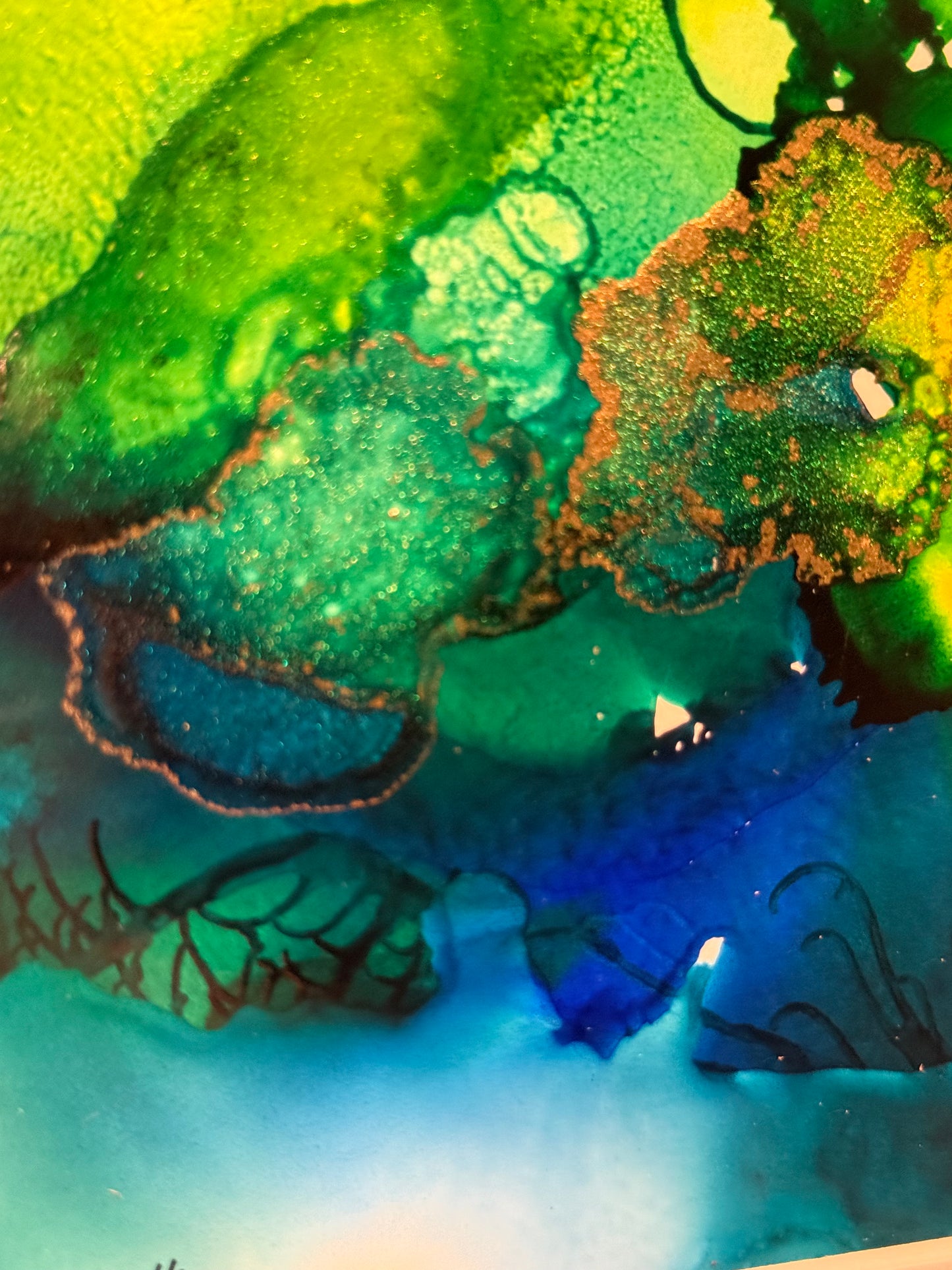 Original Ink-Alcohol Ink-Series 'Sisterhood'-Flow