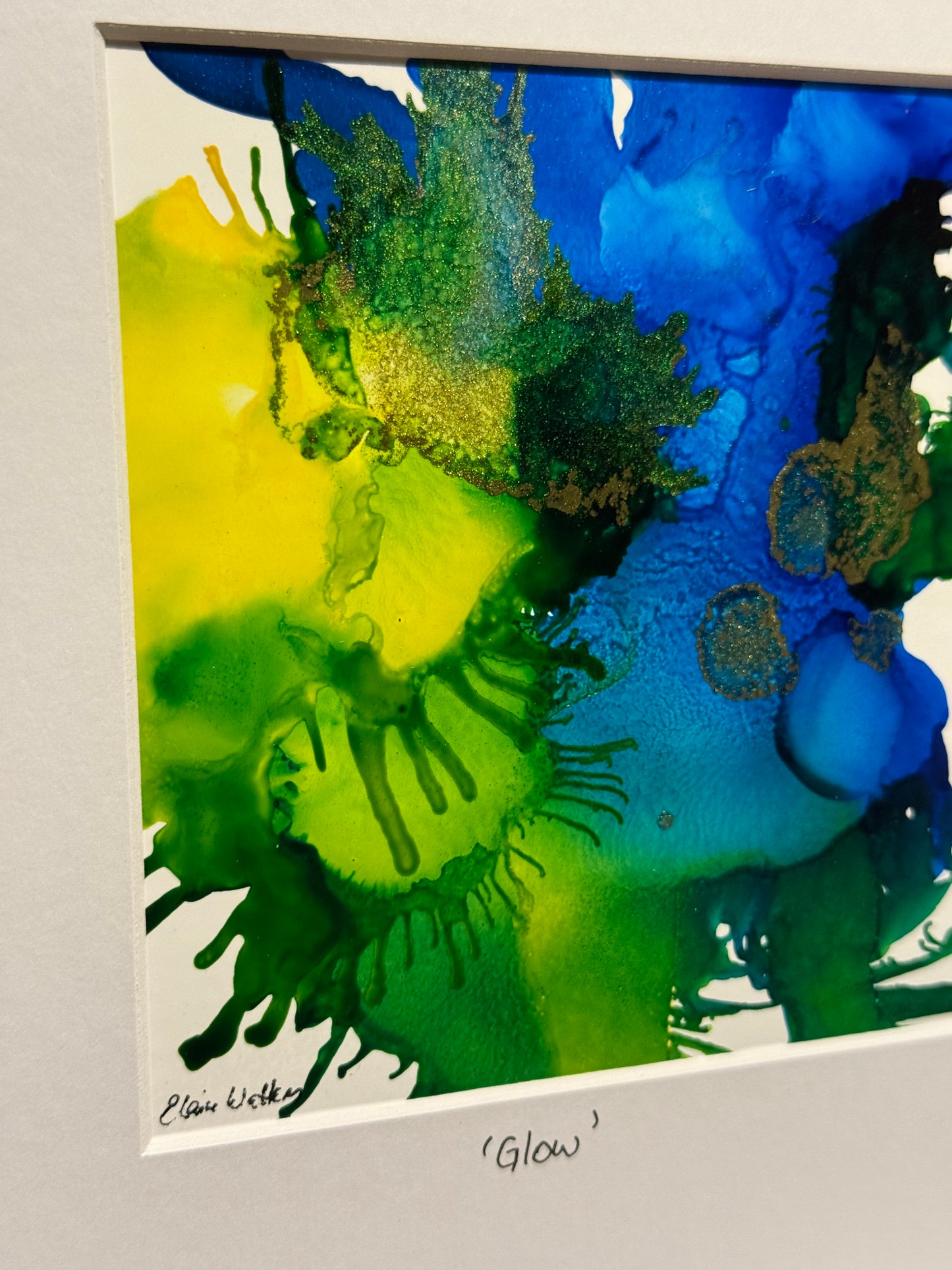 Original Ink-Alcohol Ink-Series 'Sisterhood'-Glow'