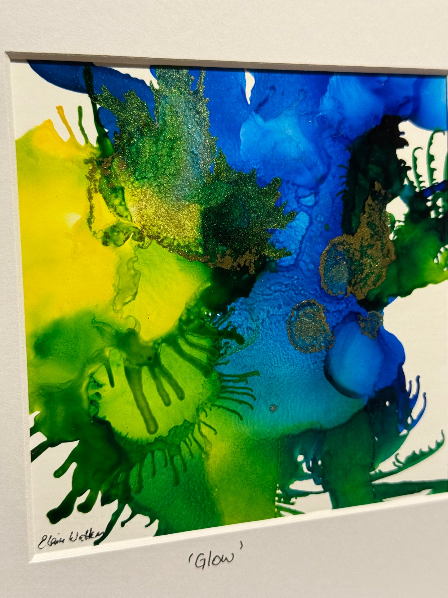 Original Ink-Alcohol Ink-Series 'Sisterhood'-Glow'