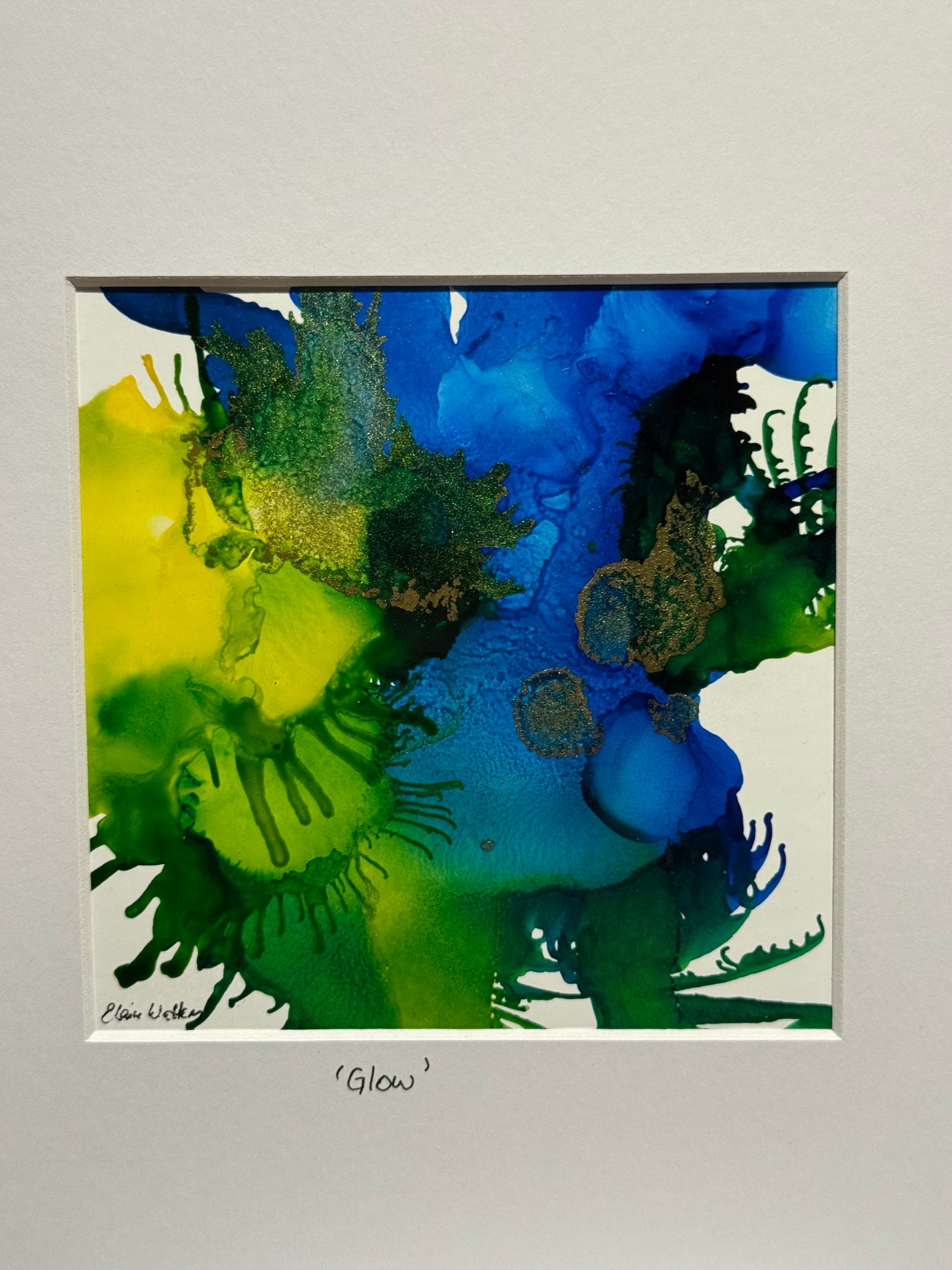 Original Ink-Alcohol Ink-Series 'Sisterhood'-Glow'