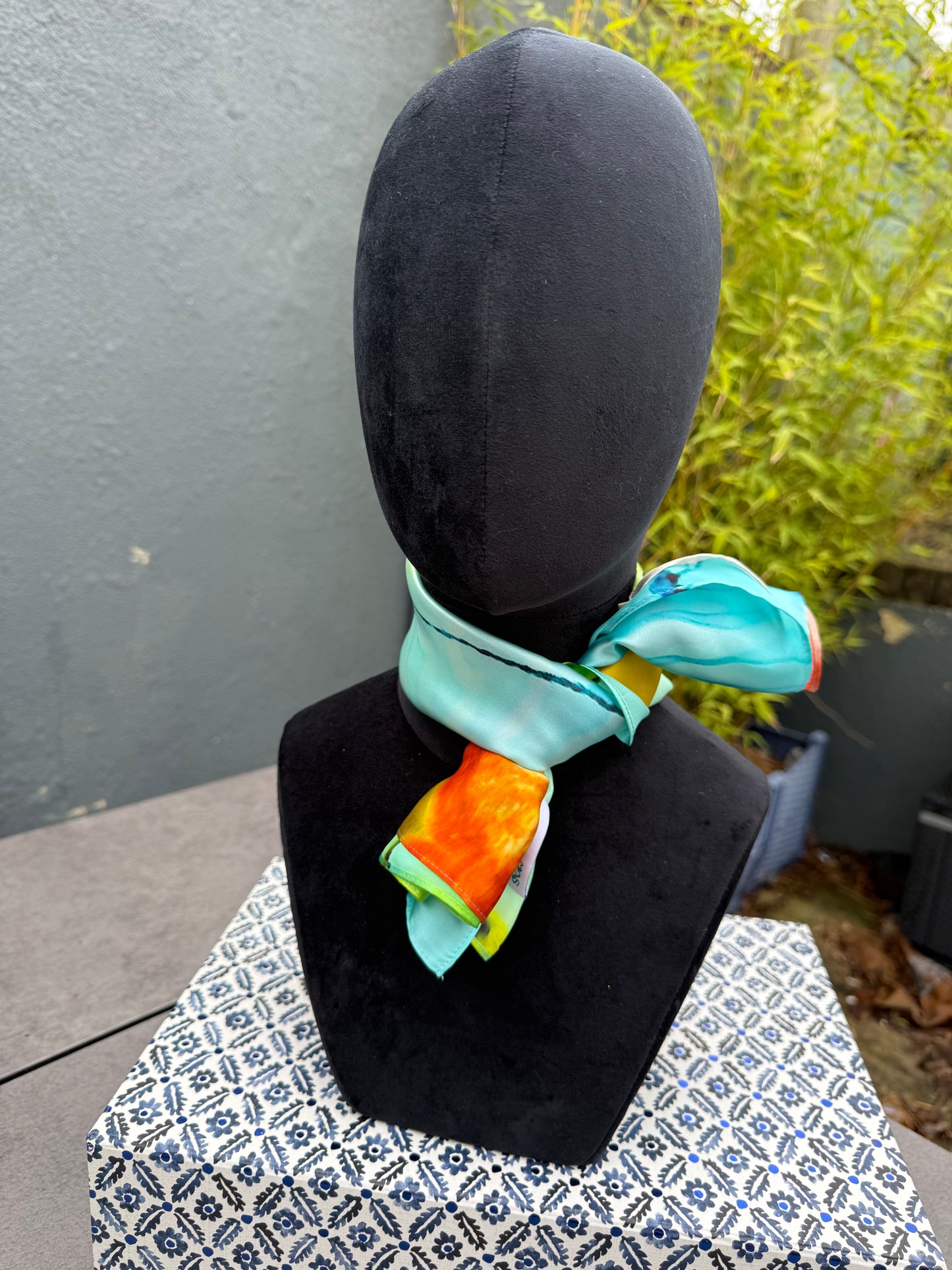 Product-Silk Scarf-Small Square 65x65cm-Colour my World