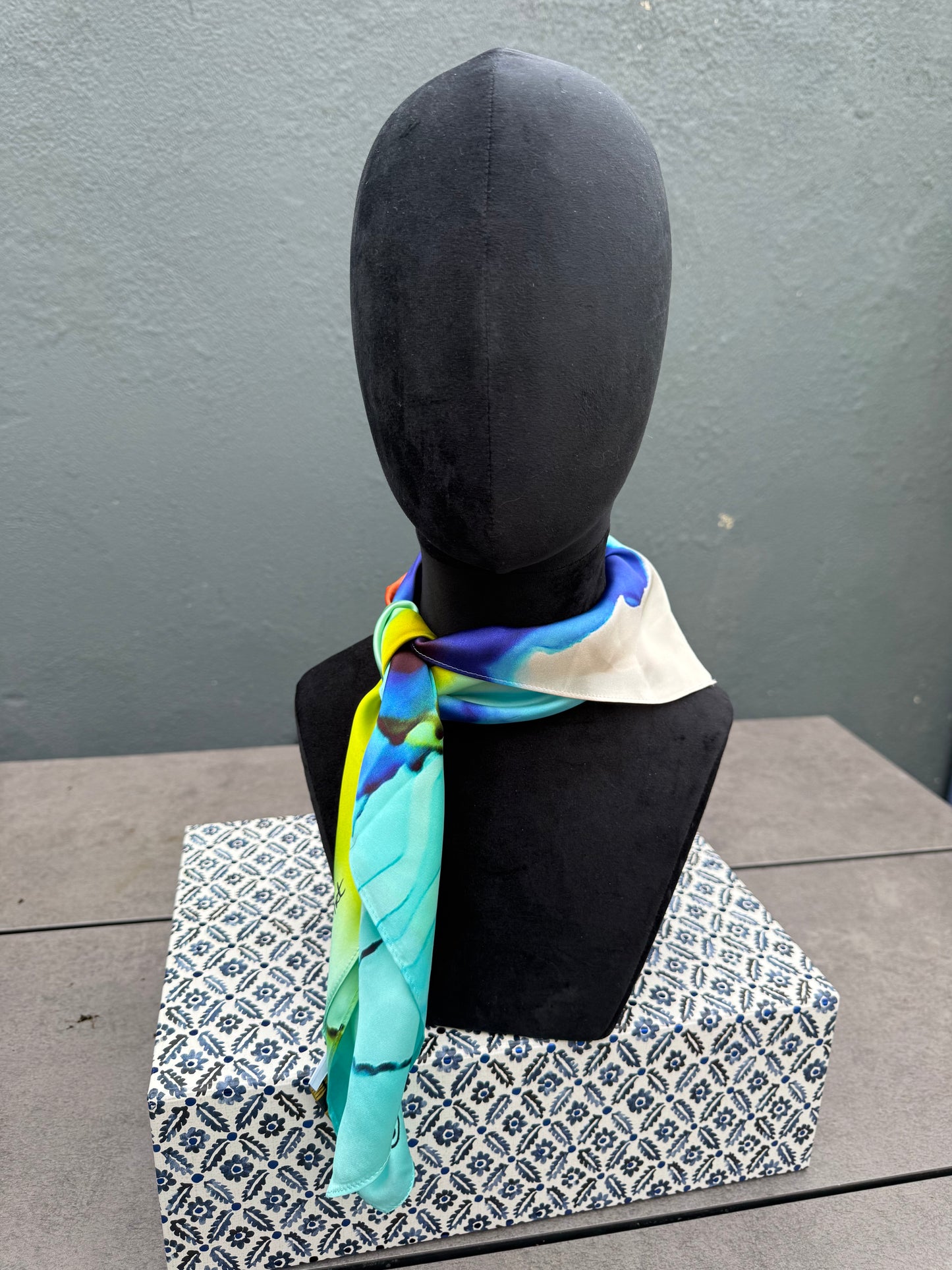 Product-Silk Scarf-Small Square 65x65cm-Colour my World