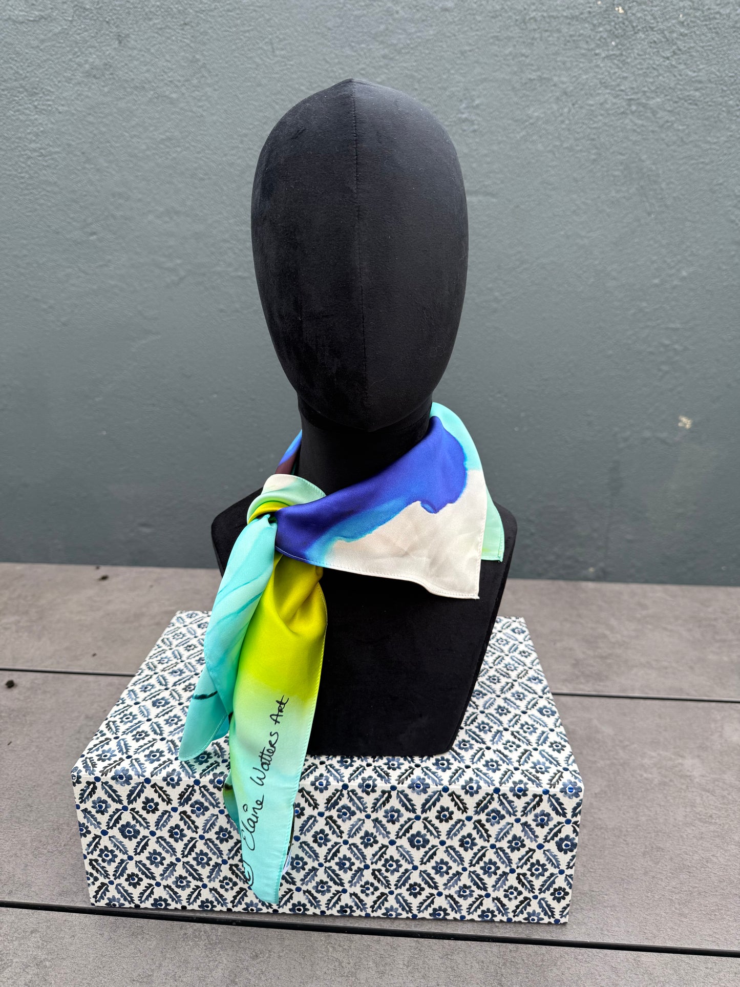 Product-Silk Scarf-Small Square 65x65cm-Colour my World