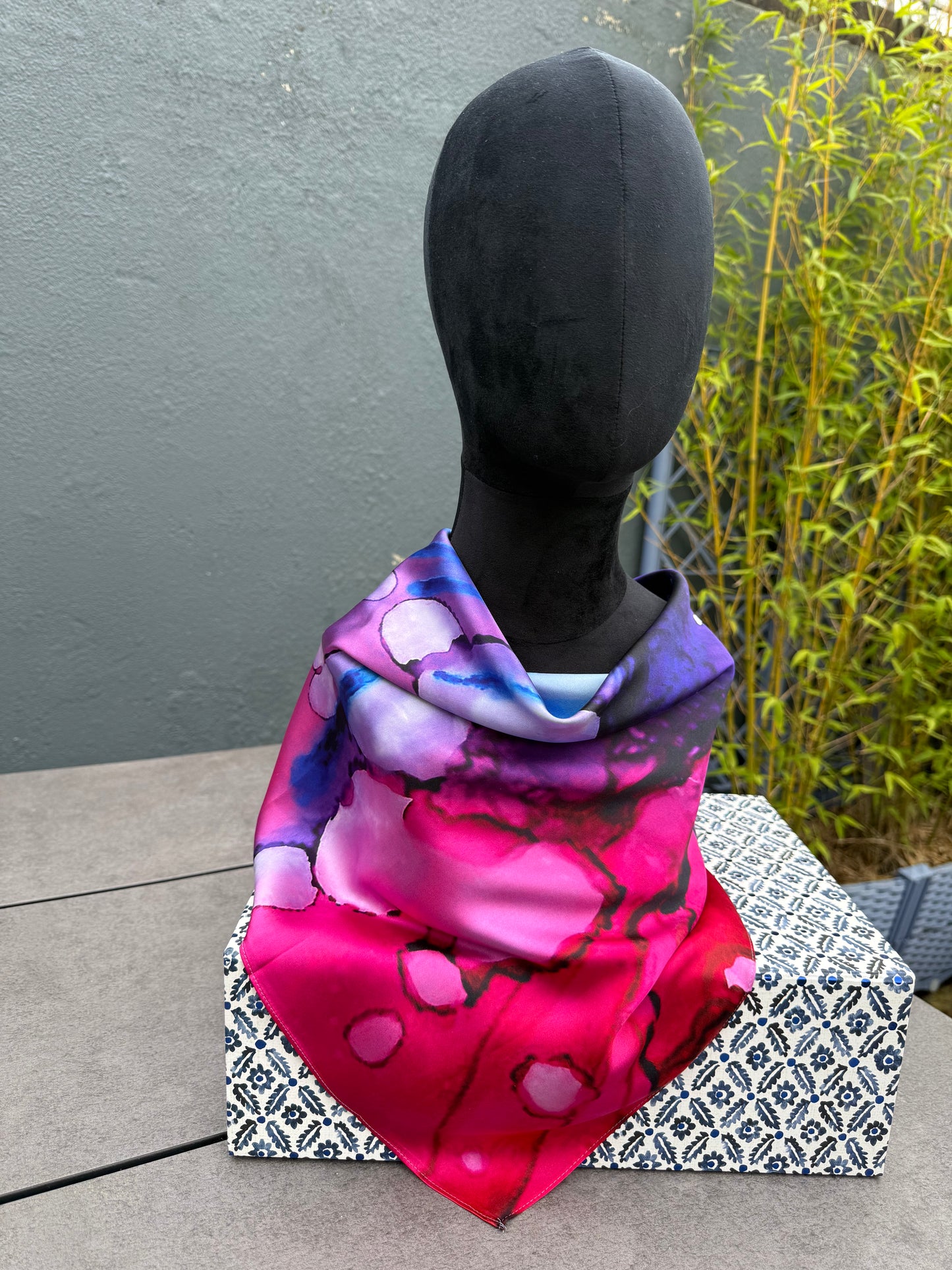 Product-Silk Scarf-Small Square 65x65cm-Shine Bright