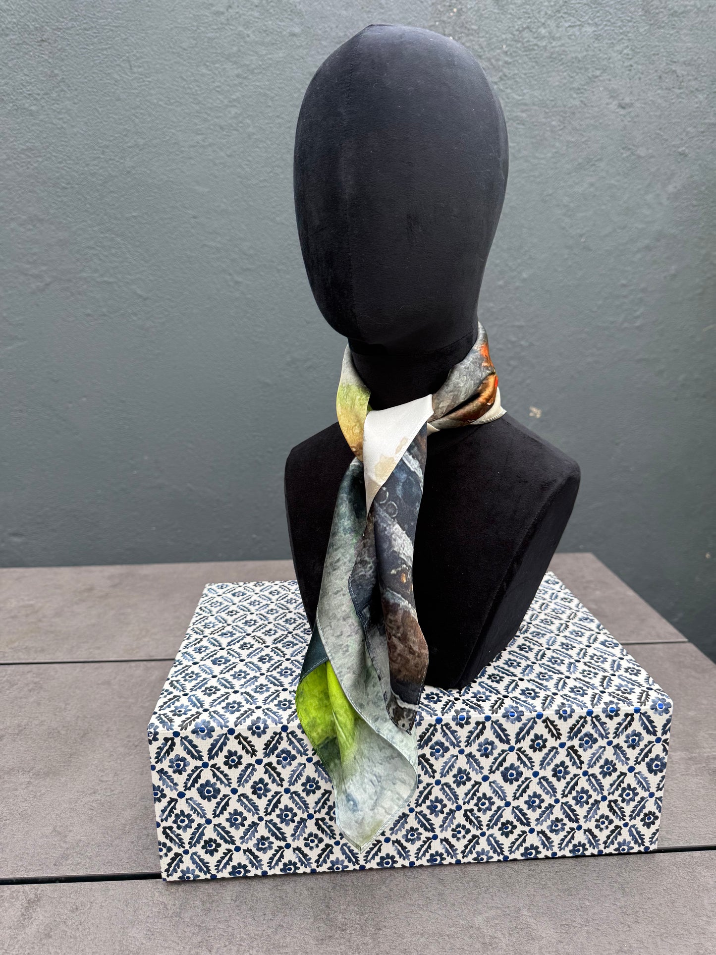 Product-Silk Scarf-Small Square 65x65cm-The Phoenix Park