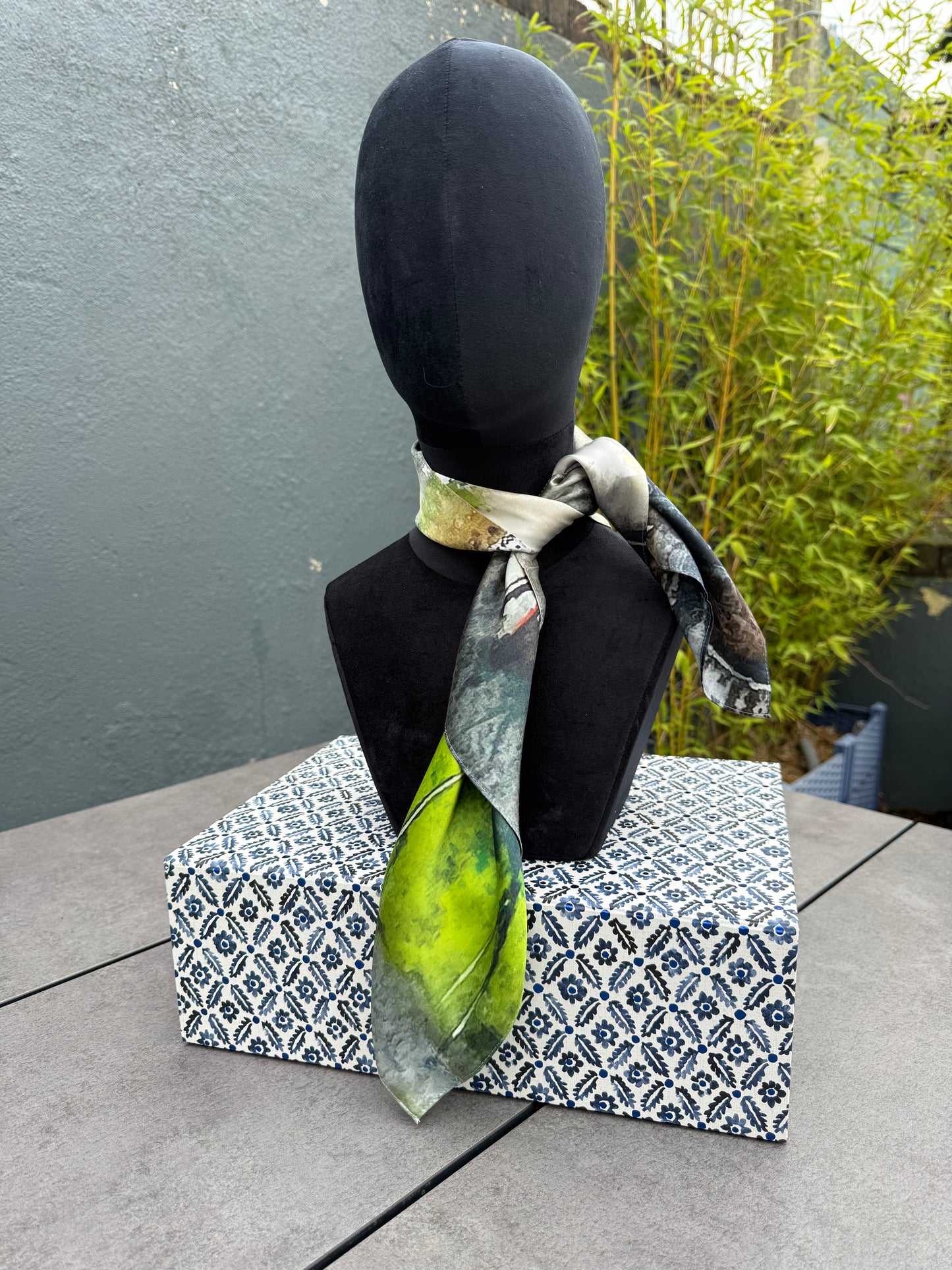 Product-Silk Scarf-Small Square 65x65cm-The Phoenix Park