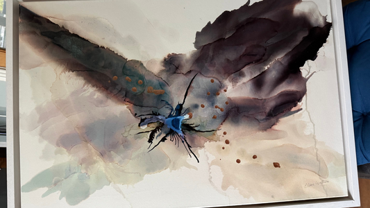 Original Art-Alcohol Ink-She Carries the Light
