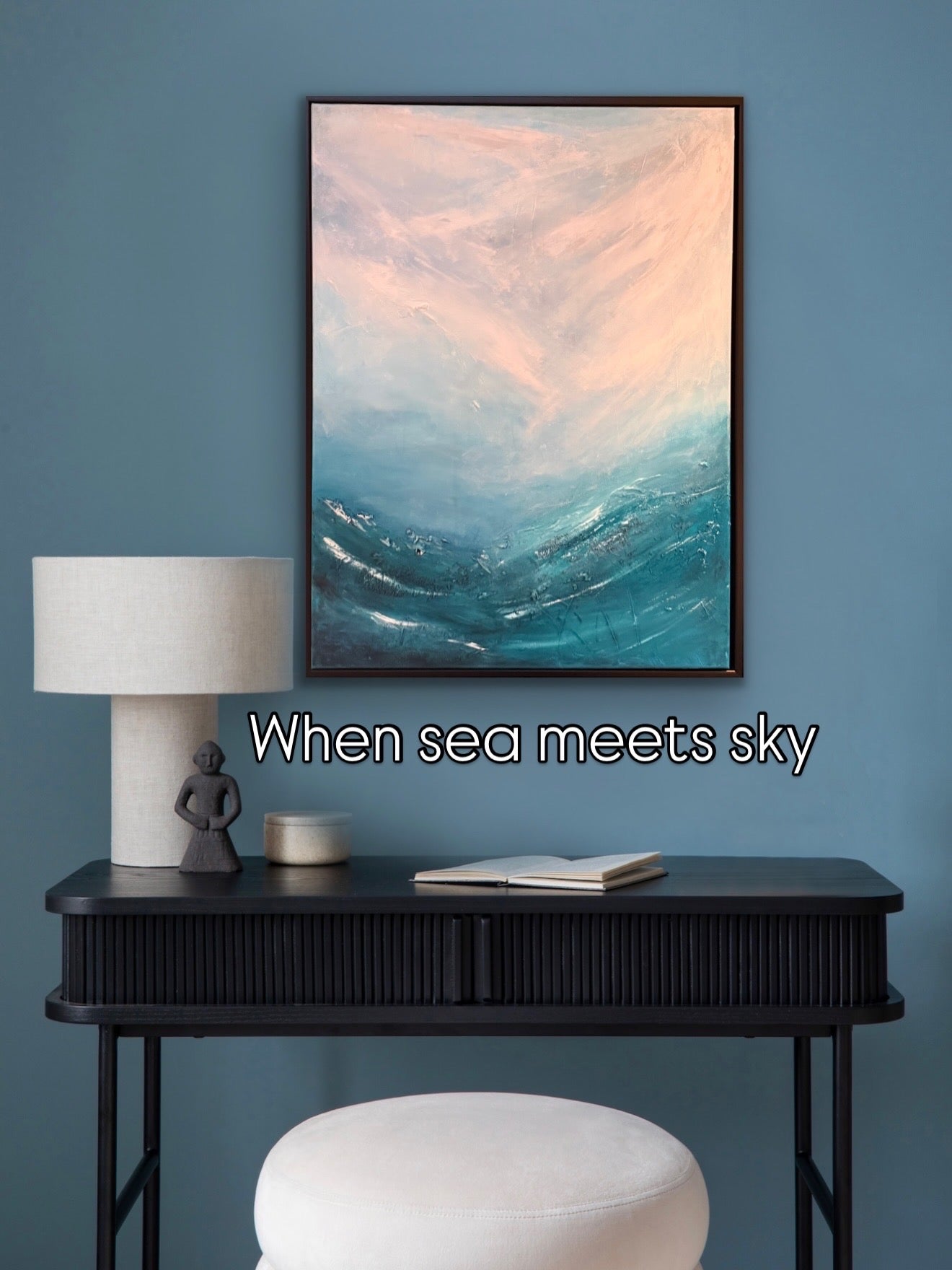 Original Art-Acrylic-When sea meets sky