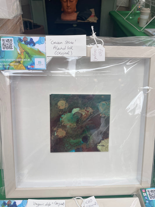 Alcohol ink-Organic Life (Sold)