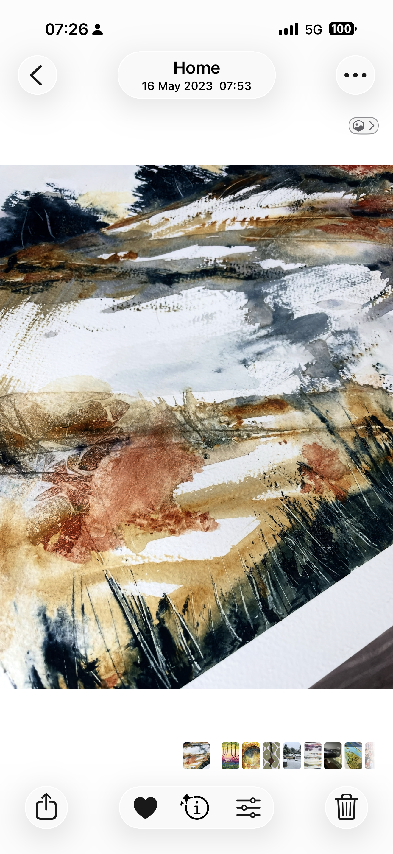 SOLD-Original Art-Watercolour - This Place I love