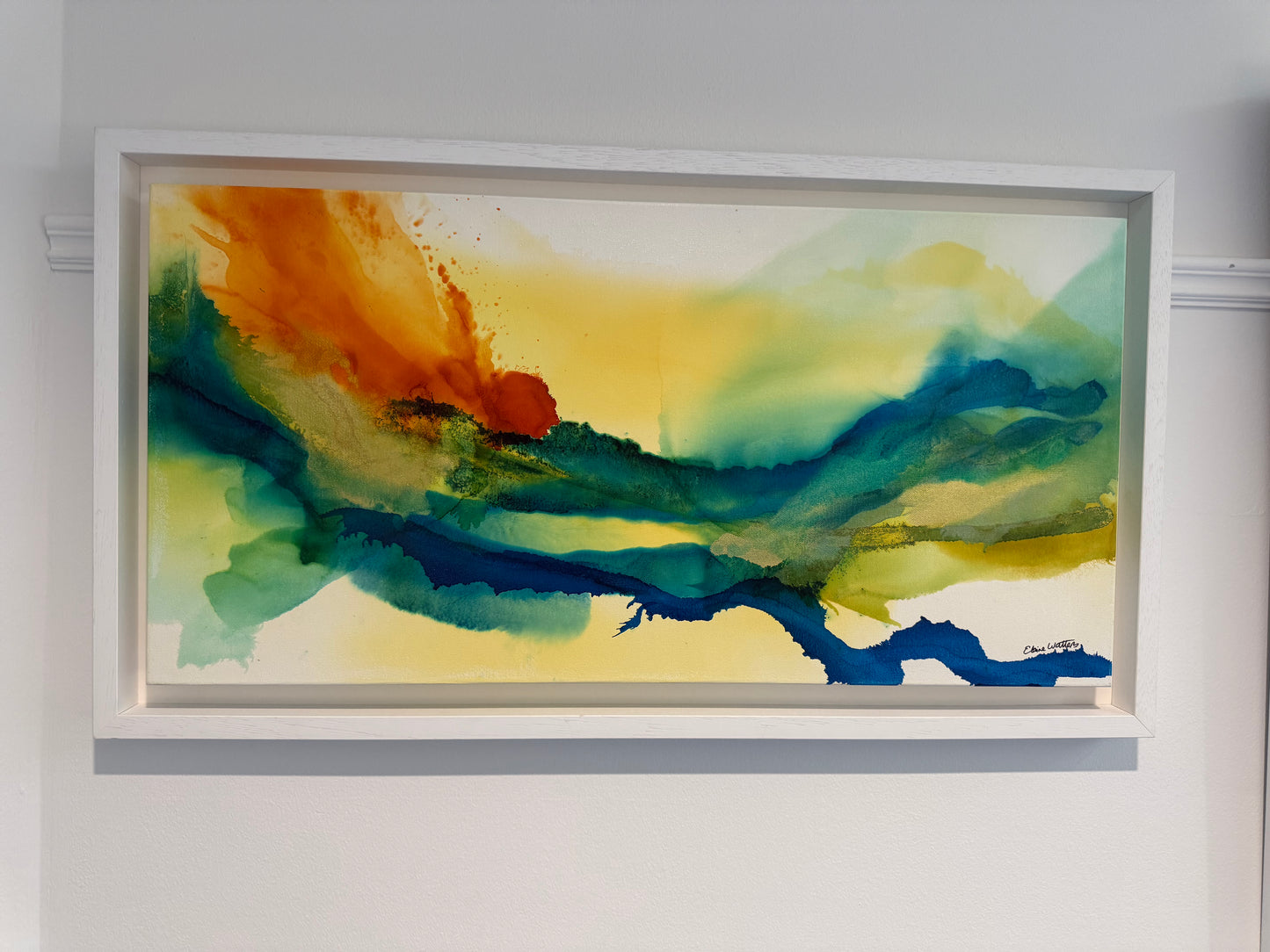 Original Art-Alcohol Ink-Light Gathering Slowly