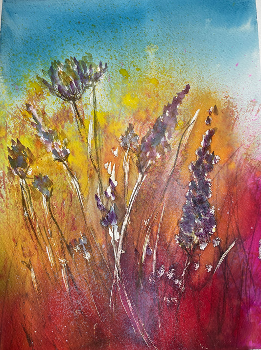 Mixed Media -Wild Flowers