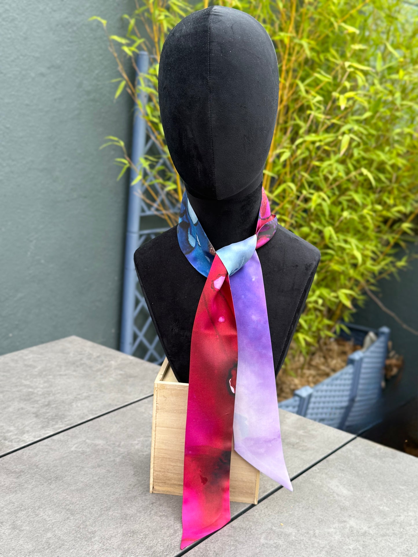 Product-Silk Satin Scarf-Shine Bright