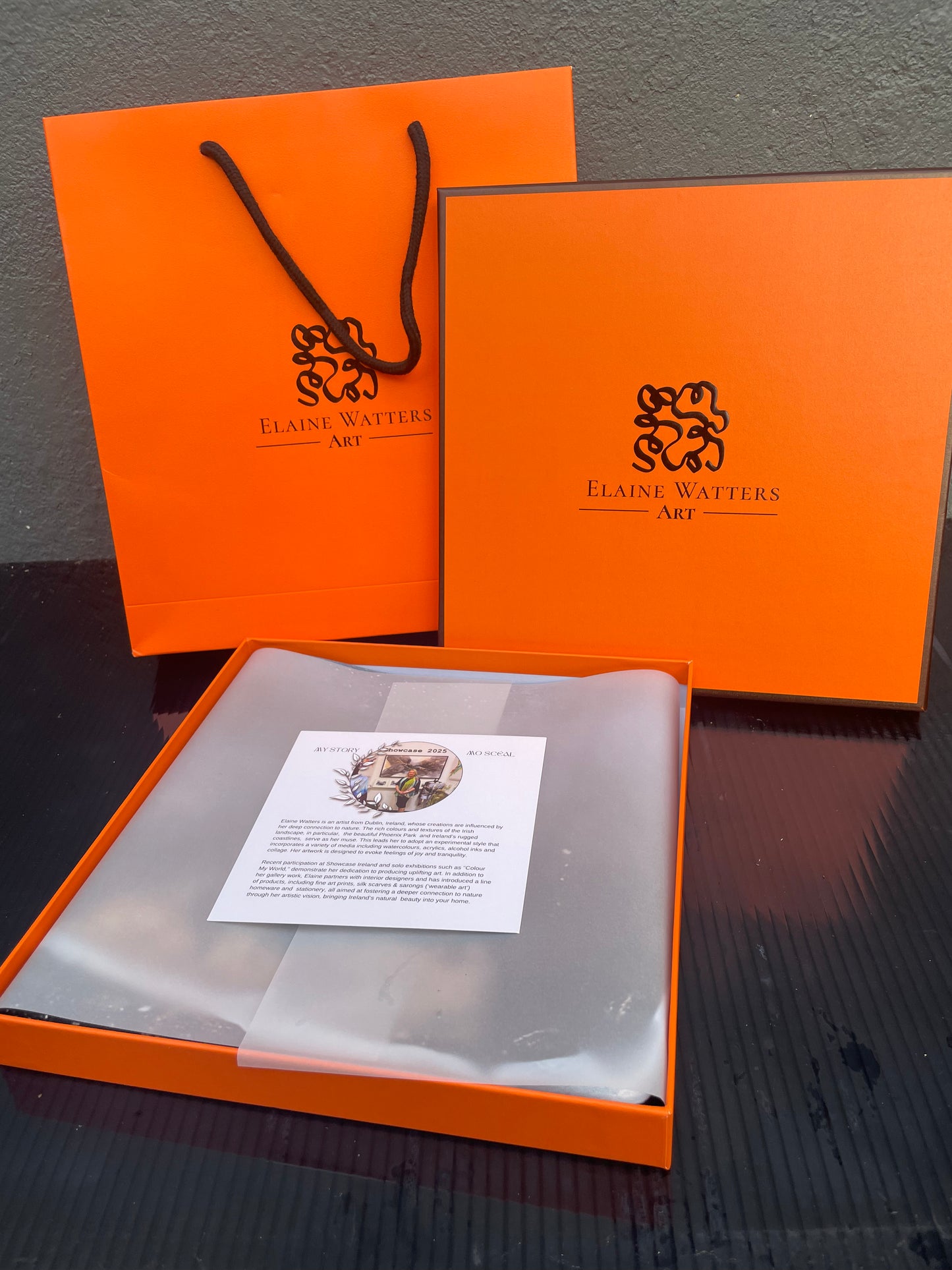 Product-Silk Scarf-Robin (Cream)