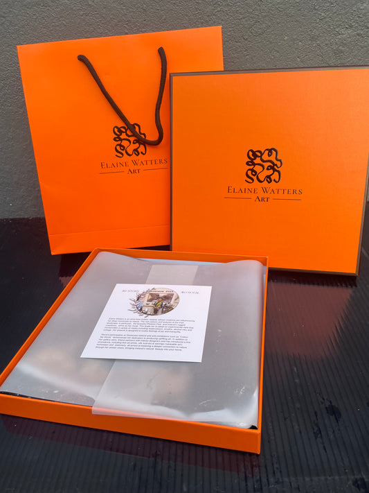 Product-Silk Scarf-Robin (Cream)