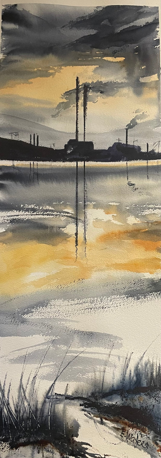Original Art - Watercolour - Twilight Towers