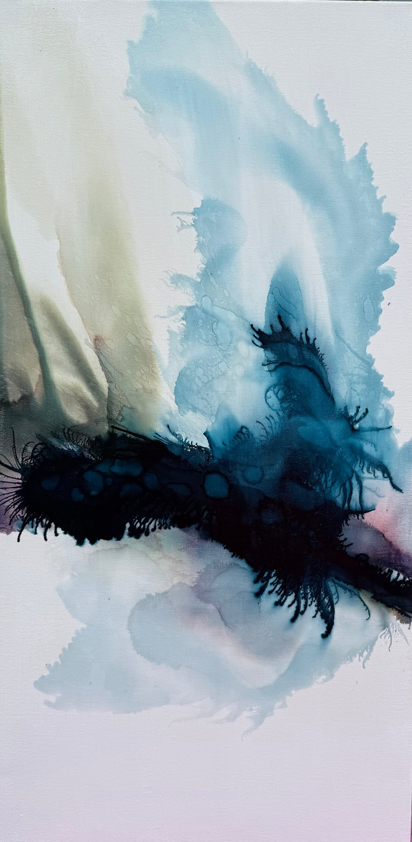 Original Art-Alcohol Ink-The space between seasons-Series 1-3 (triptych)