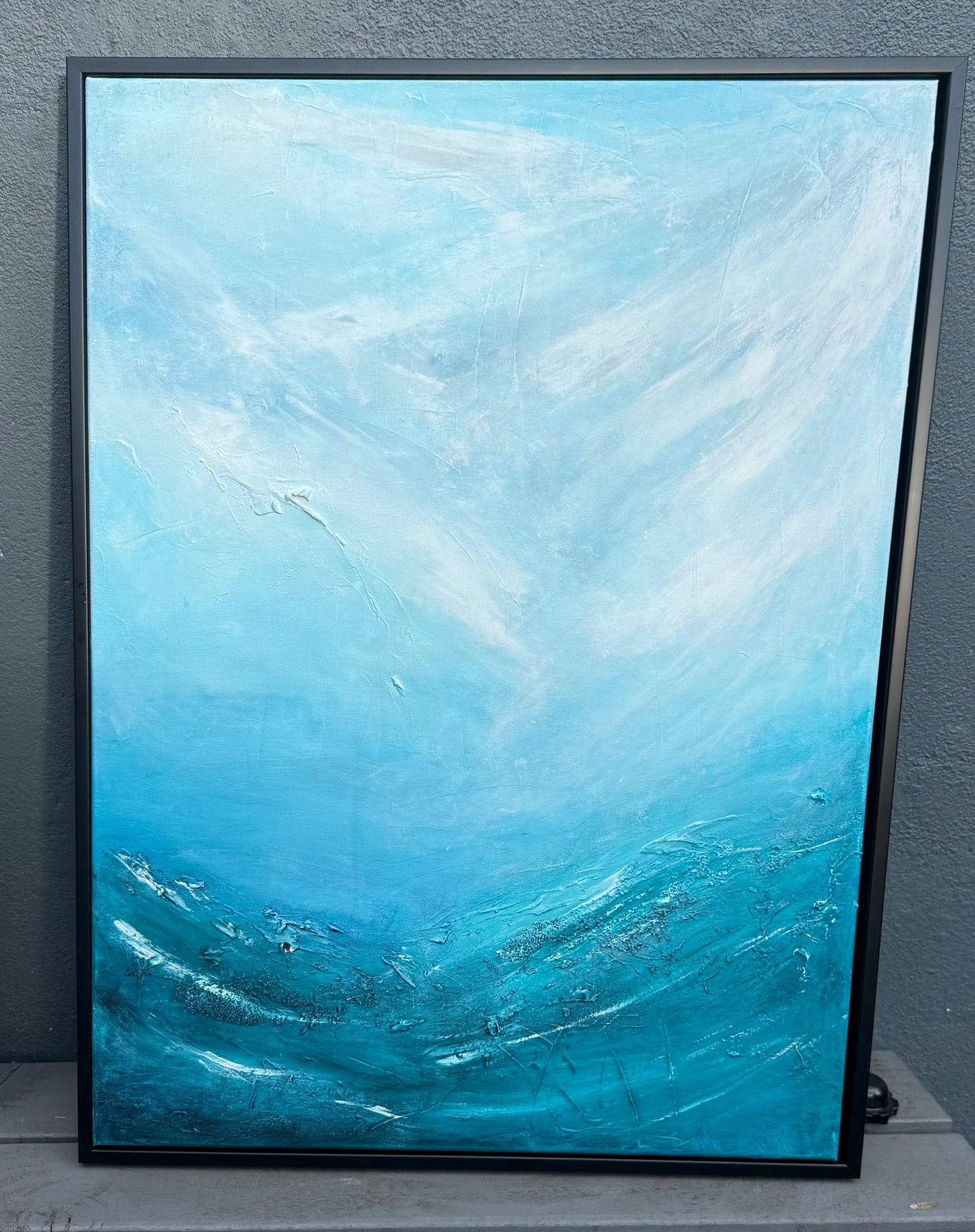 Original Art-Acrylic-When sea meets sky