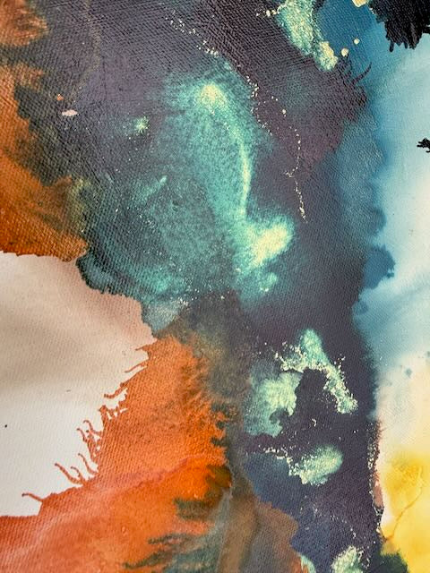Original Art-Alcohol Ink-Fragments of quiet light