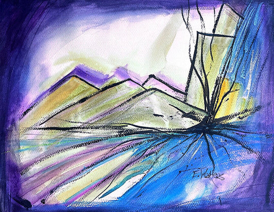 Mixed Media - From stoney places grow small seeds(Sold)
