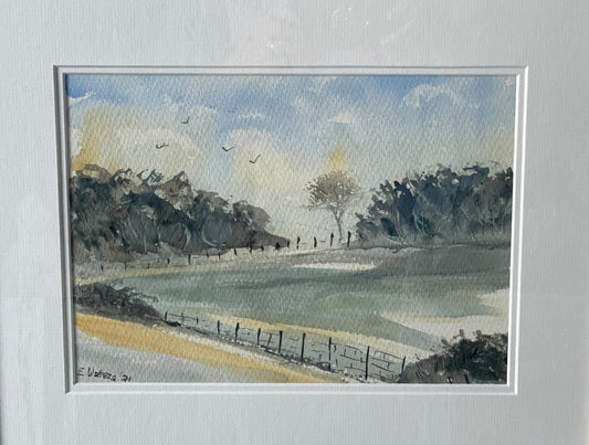 Original Art-Watercolour -Frosty Morn