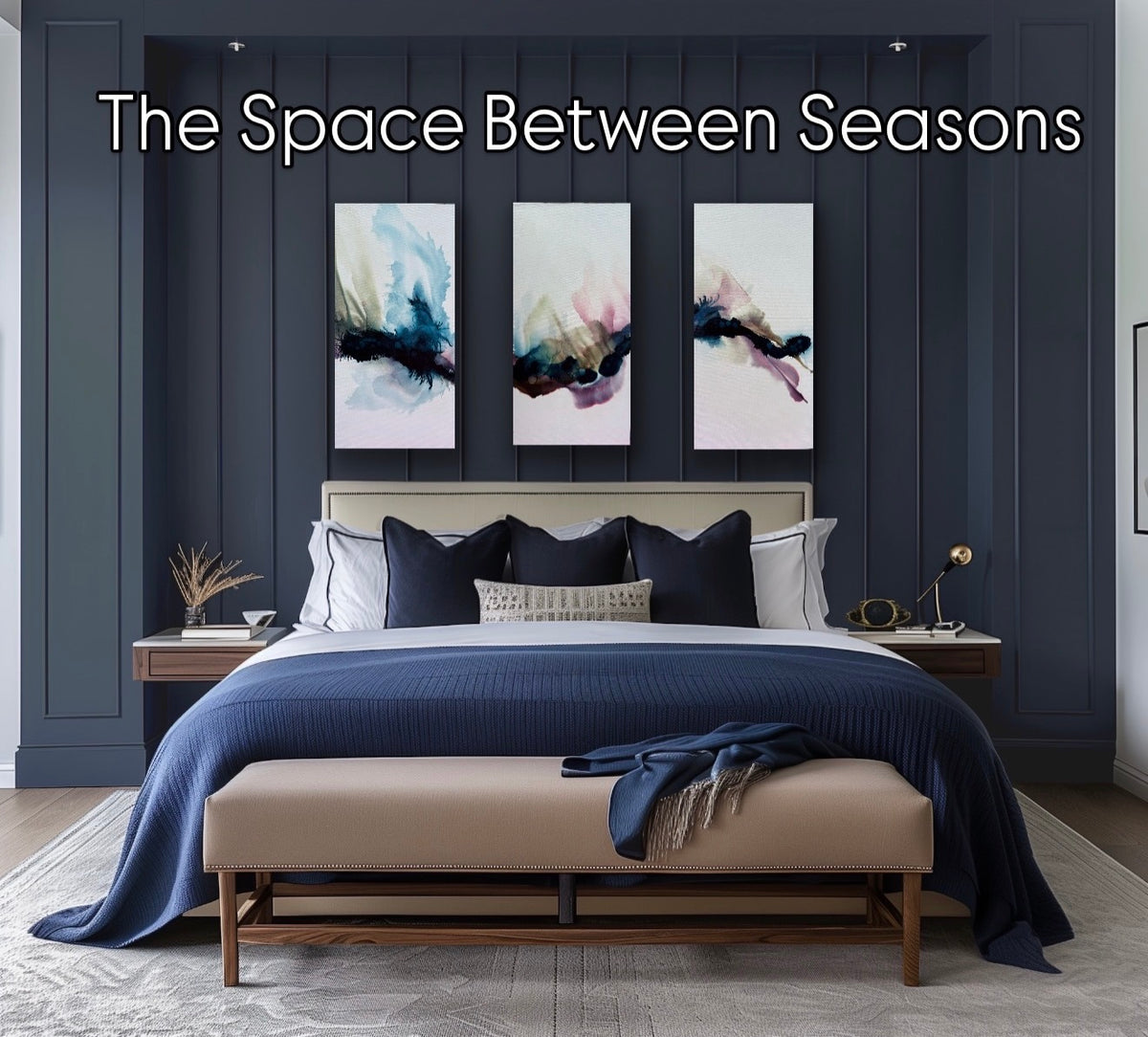 Original Art-Alcohol Ink-The space between seasons-Series 1-3 (triptych)