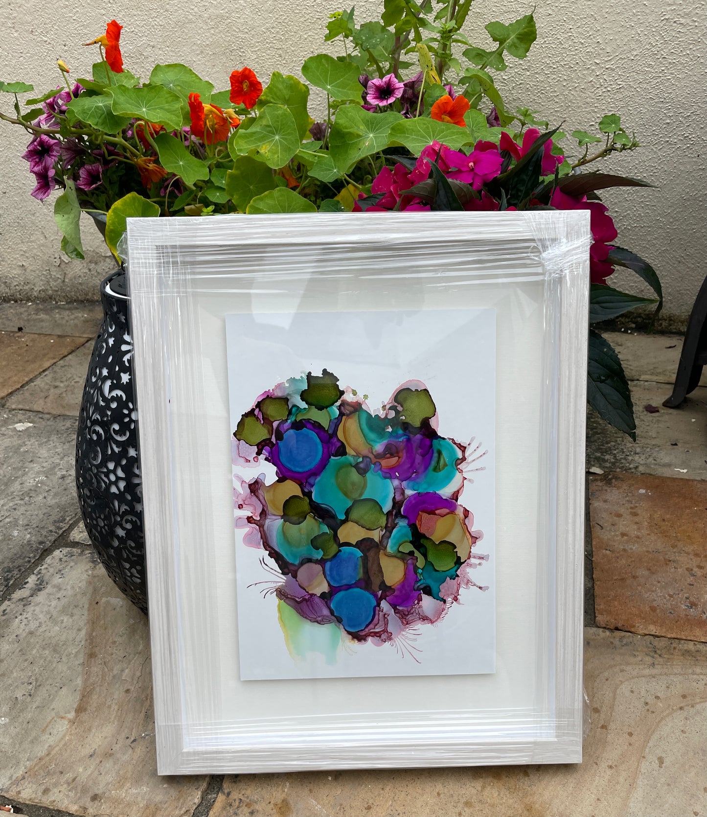 Alcohol Ink - A Coral Reef (Sold)