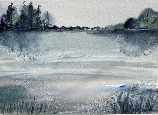 Watercolour- Across the water
