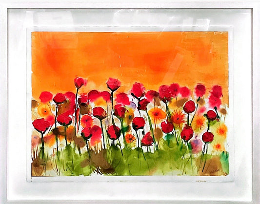 Mixed Media -Tulips & Poppies(SOLD)
