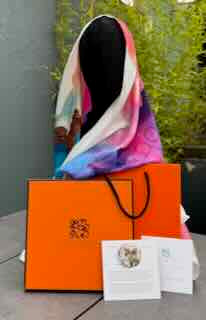 Product-Silk Scarf-She will always be with you