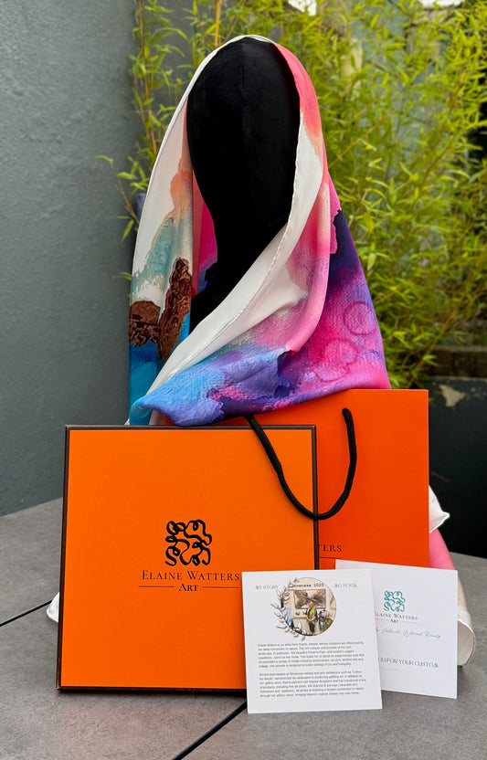 Product-Silk Scarf-She will always be with you