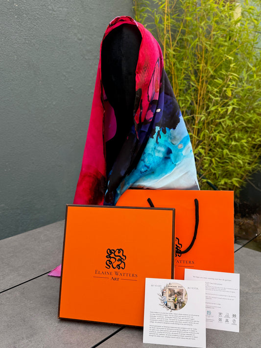 Product-Silk Scarf-Shine Bright