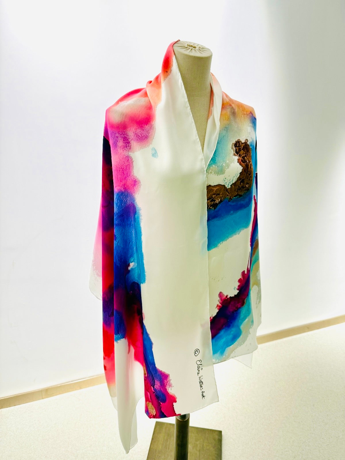 Product-Silk Scarf-She will always be with you